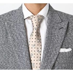 Dolce & Gabbana skull tie silk beige NWT $275